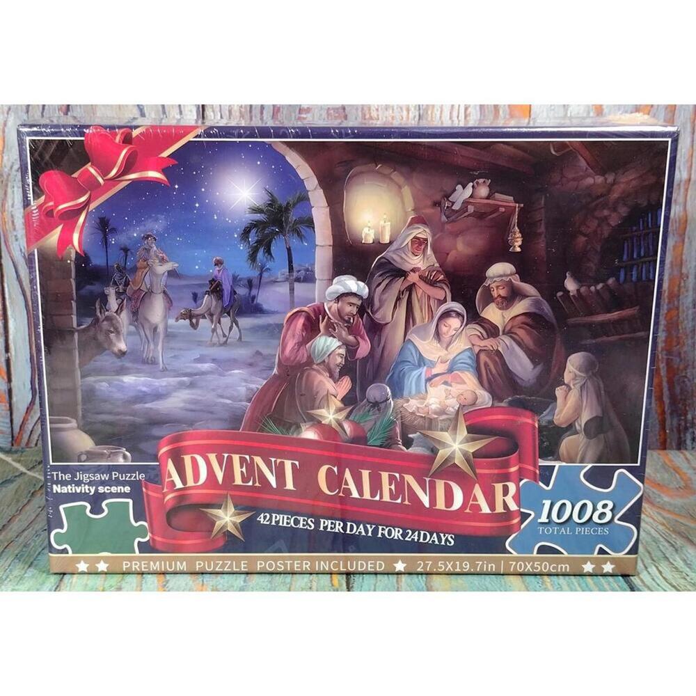 Advent Calendar Nativity Scene Jigsaw Puzzle - 1008 Pieces
